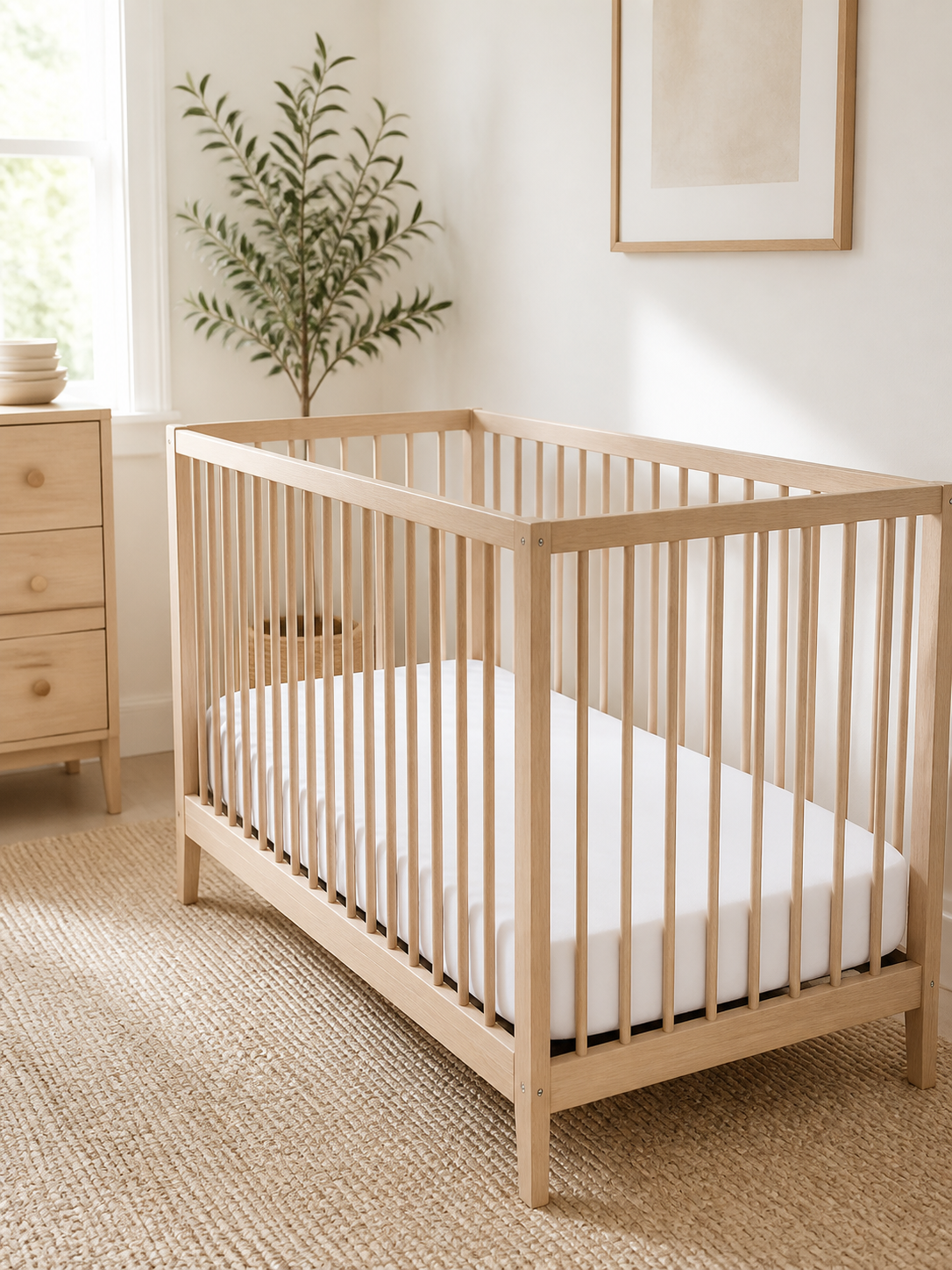 Nest Starter Set shown made up in a full nursery setting