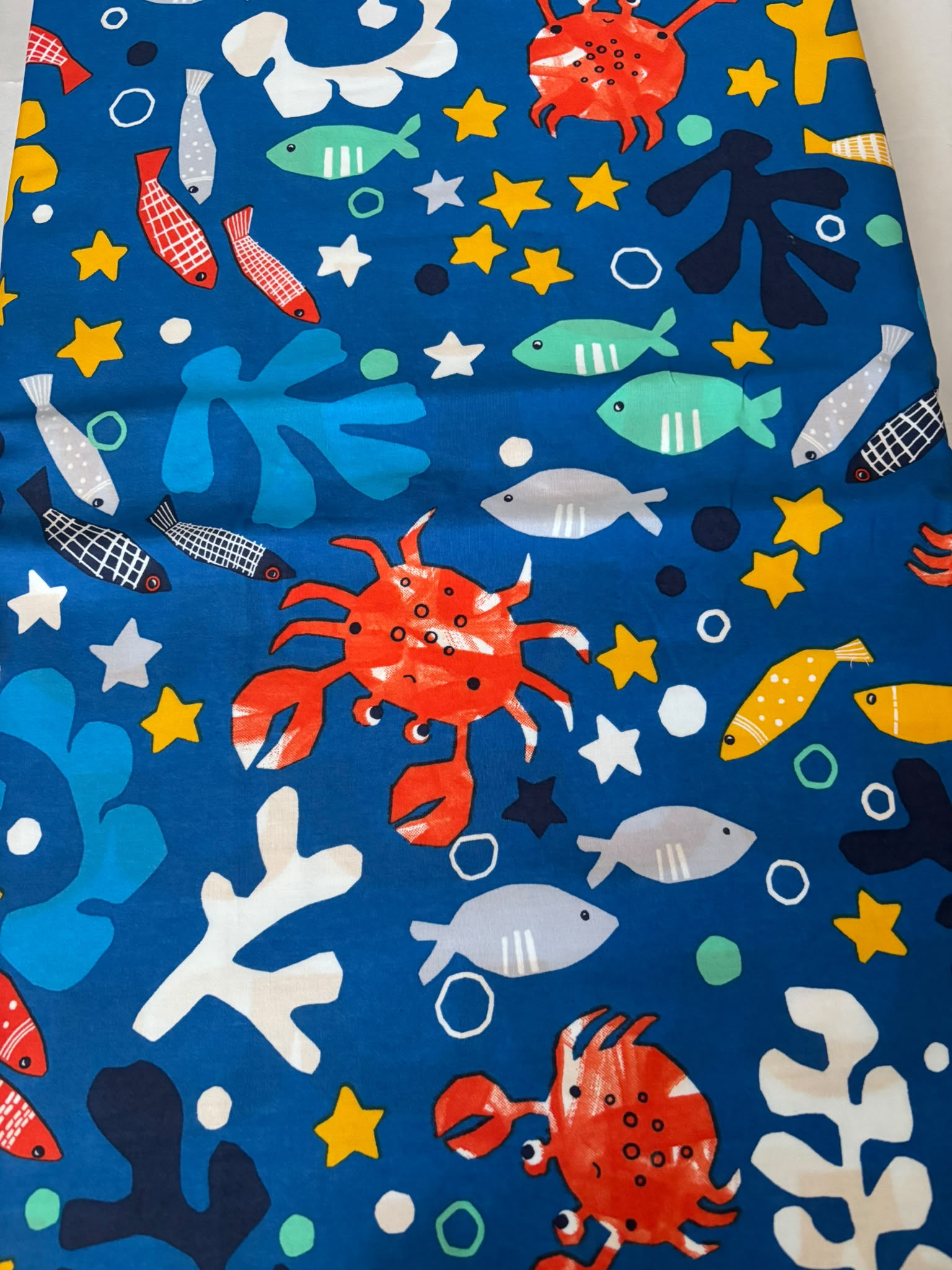 Underwater Twin Duvet Cover Set fabric close-up